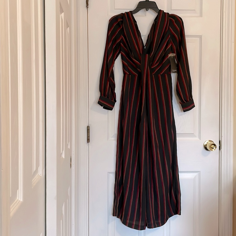 Free Press Black/Burgundy Romper